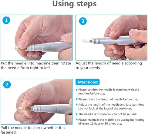 20 قطعة من إبر الوشم الدائم لآلة الوشم إبرة القلم خرطوشة الوشم إبرة Microblading لوازم الحاجب كحل الشفاه لمجموعات الوشم -1RL 0.25 in Saudi Arabia