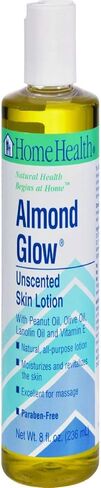 Home Health Almond Glow Unscented Body Lotion - 8 fl oz - Skin Moisturizer & Massage Oil, With Peanut, Olive & Lanolin Oils Plus Vitamin E - Non-GMO, Paraben-Free, Vegetarian in Kuwait
