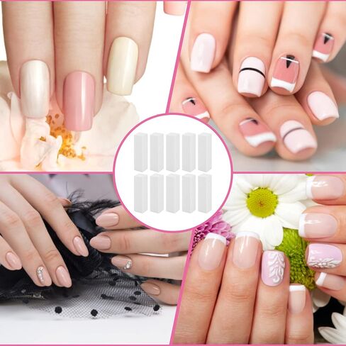 Sibba 10Pcs Nail Buffer Block Professional Manicure Pedicure Salon Nail Art Tips Finger Tool Nail Sanding Block Set for Natural Acrylic and Gel Nails Dead Skin Trimming Manicure Tools (White) in Saudi Arabia