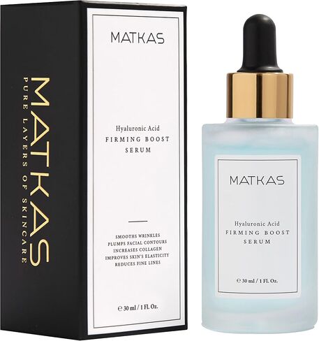 MATKAS Korean Triple Pure Hyaluronic Acid Serum for Face + 2% Niacinamide B3 + Vitamin B5 + 8 Peptides for Deep Firming, Plump Wrinkles, Hydrating Dewy Skin, Anti Aging Acido Hialuronico Facial Serum in Saudi Arabia