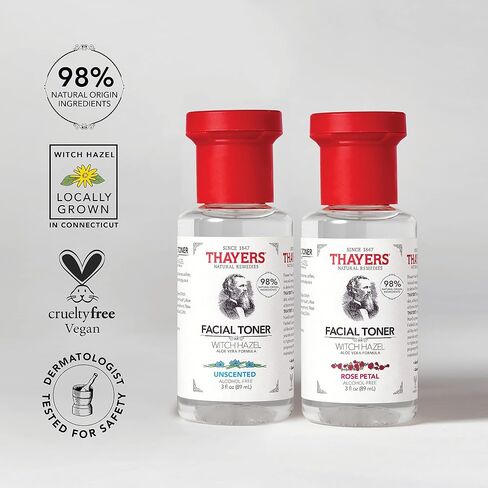 THAYERS Alcohol-Free Witch Hazel Facial Toner with Aloe Vera, Cucumber, Trial Size, 3 Ounce in Kuwait