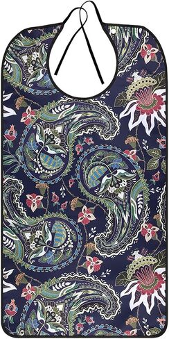 AIEX Adult Bibs, Waterproof Floral Print Bibs for Eating Washable and Reusable Clothing Protectors in Kuwait
