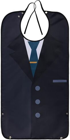 AIEX Adult Bibs, Waterproof Floral Print Bibs for Eating Washable and Reusable Clothing Protectors in Kuwait