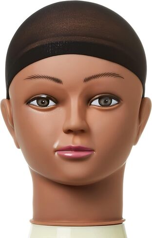 Red by Kiss Stocking Wig Cap 5 PCS (Dark Beige) with Lace Wig Powder Tinted (Light Warm Brown) in Saudi Arabia