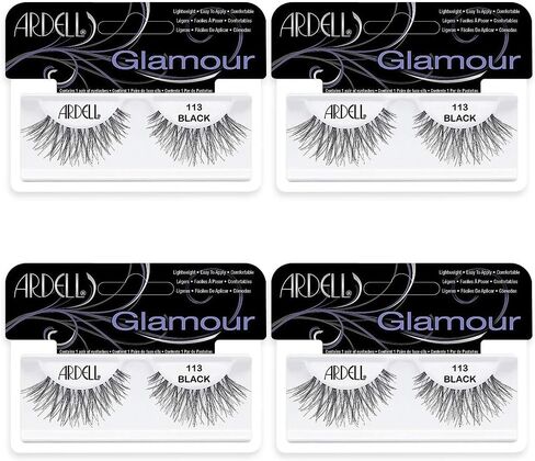Ardell False Eyelashes Glamour Strip Lashes 112 Black (Lower Lash) 4 Pack in Saudi Arabia