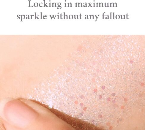 FLYNN Lightcatcher Liquid Glitter Eyeshadow | Long Lasting, Quick Drying, Lightweight Water Texture, No Fall-out | K beauty High-Impact Eye Looks (01 White Light) 0.12oz in Saudi Arabia