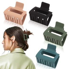 4 Pack Checkered Claw Clip Ahoney Y2k Accessories Small Hair Claw Clips for Thin Hair 2" Cute Hair Clips Aesthetic Barrettes 90s Hair Accessories for Women match Y2K Tops Clothing in Saudi Arabia