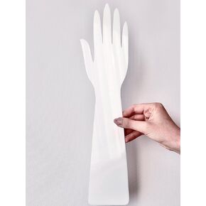 Reusable Henna Hand Acrylic Plastic Template for Homemade Henna, Mehendi Heena Beginner Kit Drawing Body Art Hena Temporary Tattoo Practice Mendi, WHITE in Kuwait