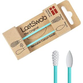 Reusable Qtips 2x - Cotton Swabs for Ears Wax Removal and Pointed Q tips for Makeup Removal LastSwab®