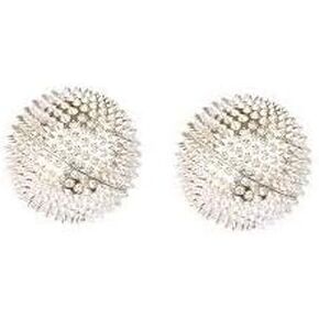 كرة تدليك صحية مغناطيسية شائكة من Wholelifeobjects للعلاج الطبيعي والوخز بالإبر والضغط على كرة هلامية للتدليك (ذهبي وفضي) in Kuwait