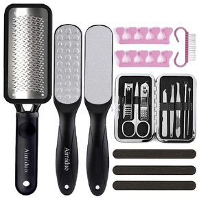 15 in 1 Pedicure Kit, Professional Foot File Kit Pedicure Tools for Feet,Pedicure Foot Spa Products Callus Dead Skin Remover Set for Men Women Foot Care Salon in Saudi Arabia