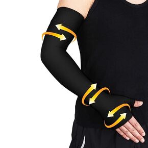 كم ذراع ضغط طبي من beister Lymphedema مع قفاز للرجال والنساء (فردي)، 20-30 مم زئبق دعم كامل للذراع مع شريط سيليكون منقط، دعامة ذراع ضغط متدرجة للتورم والتهاب المفاصل in Kuwait