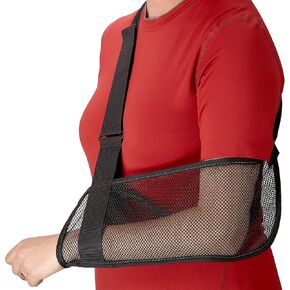 حمالة كتف شبكية للذراع - مانع حركة الكتف للاستحمام - دعامة ذراع قابلة للتعديل للكفة المدورة، والكوع والإصابات الأخرى، دعم رفع الجبيرة اليمنى واليسرى للرجال والنساء in Kuwait