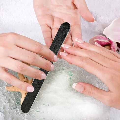 YEEPSYS Nail Files, 10 Pcs Professional Reusable Grit Washable Nail File Manicure Tools for Poly Nail Extension Gel and Acrylic Nails Tools Suit for Home Salon in Kuwait