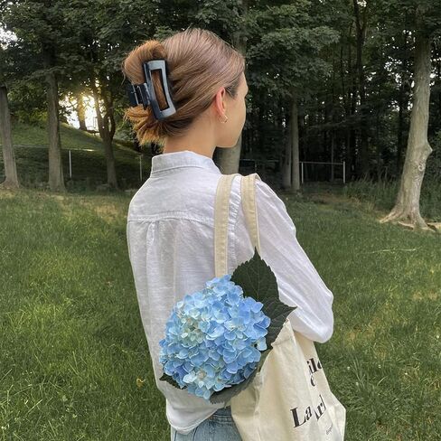 AIMIKE مشابك شعر كبيرة بمقاس 4.1 بوصة، مشابك شعر مخلب أكريليك للشعر السميك، مشابك فك مستطيلة قوية للشعر الرقيق، مشابك شعر كبيرة بتصميم فرنسي للنساء والفتيات - مشبك غير قابل للانزلاق (4 قطع) in Kuwait