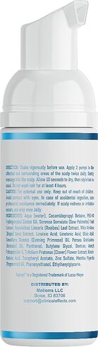 رغوة علاج الشعر كلينيكال إيفيكتس - رغوة لنمو الشعر للرجال - زيت النعناع، ​​البلميط المنشاري، زيت الأفوكادو - 30 مل - يساعد على تقليل ترقق الشعر، ويدعم إعادة نمو الشعر - صنع في الولايات المتحدة الأمريكية in Kuwait