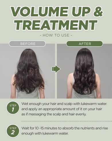 JENNYHOUSE Self-Up Real Volume Treatment - Keratin Hair Treatment for Hair & Scalp Repair - Damaged Hair Treatment for Frizz Control Prevents Breakage & Restores Volume - Sandalwood & Rose Scent, 7.8oz. in Saudi Arabia