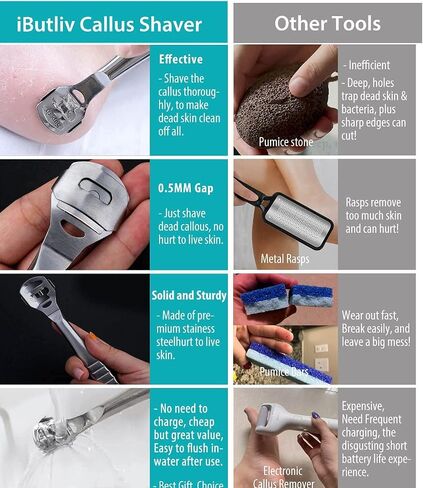 Callus Shaver, Callus Remover for Feet, Heel Hard Skin, Corn Callous Removers Scraper in Saudi Arabia