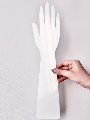 Reusable Henna Hand Acrylic Plastic Template for Homemade Henna, Mehendi Heena Beginner Kit Drawing Body Art Hena Temporary Tattoo Practice Mendi, WHITE in Kuwait