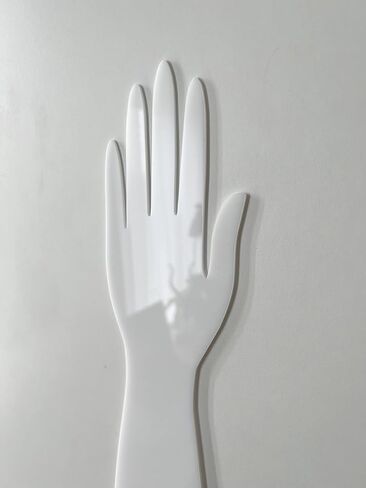 Reusable Henna Hand Acrylic Plastic Template for Homemade Henna, Mehendi Heena Beginner Kit Drawing Body Art Hena Temporary Tattoo Practice Mendi, WHITE in Kuwait