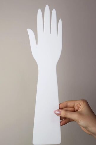 Reusable Henna Hand Acrylic Plastic Template for Homemade Henna, Mehendi Heena Beginner Kit Drawing Body Art Hena Temporary Tattoo Practice Mendi, WHITE in Kuwait