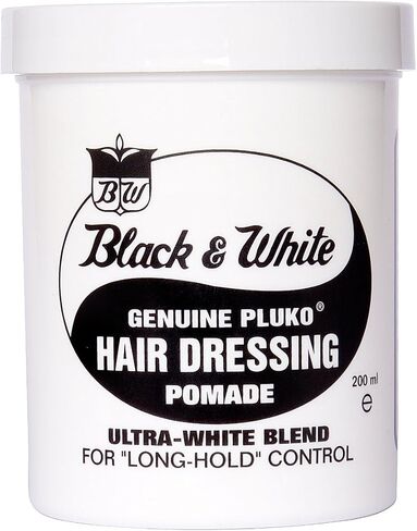 Black & White Genuine Pluko Hair Dressing Pomade Ultra White Blend 200Ml in Saudi Arabia