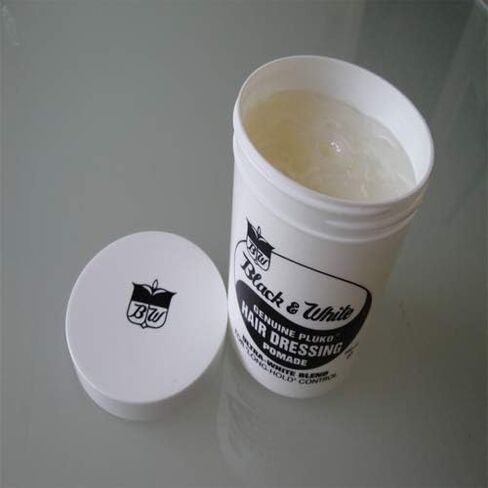 Black & White Genuine Pluko Hair Dressing Pomade Ultra White Blend 200Ml in Saudi Arabia
