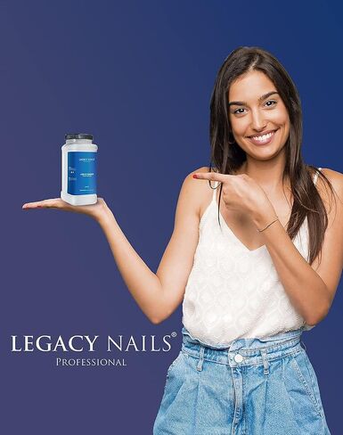 Legacy Nails Professional Crystal Clear Acrylic Powder, Net Wt. 1 lbs. / 16oz. - Mix With Glitter, Pigment and Create Custom Acrylic Nail Extension Colors in Kuwait