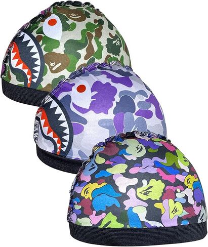 Stocking Wave Caps,Elastic Wave Cap Pack for Mens Women 360/540/720 Waves,Good Compression for Waves Build in Saudi Arabia