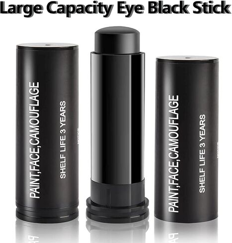 3 PCS Eye Black Football Eye Black Green Red Stick for Sports, Eye Black Stick Face Paint Makeup for Baseball Softball Football Lacrosse, Lip Smacking and Body Paint Halloween Cosplay Costume in Saudi Arabia