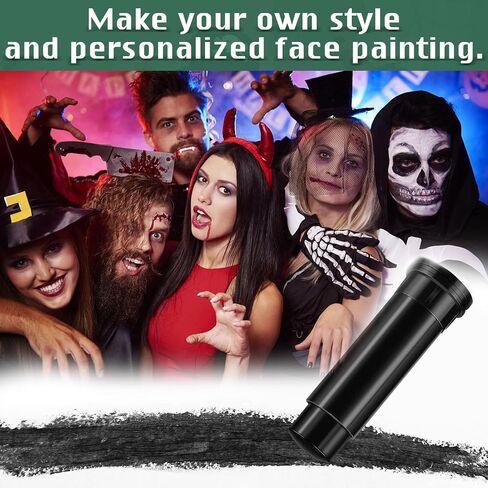 3 PCS Eye Black Football Eye Black Green Red Stick for Sports, Eye Black Stick Face Paint Makeup for Baseball Softball Football Lacrosse, Lip Smacking and Body Paint Halloween Cosplay Costume in Saudi Arabia