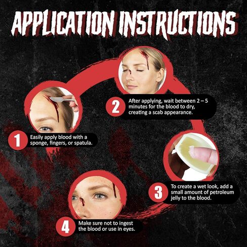 معجون دم سكب لتأثيرات خاصة، المكياج المسرحي والهالوين - 28 جرام in Kuwait