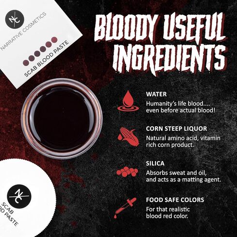 معجون دم سكب لتأثيرات خاصة، المكياج المسرحي والهالوين - 28 جرام in Kuwait