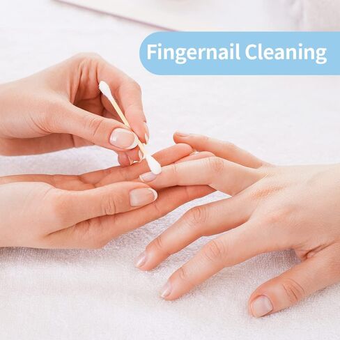 اعواد قطنية ورقية للاذنين باطراف دائرية مزدوجة، اعواد قطنية للمكياج والاستخدام اليومي، 500 قطعة in Kuwait