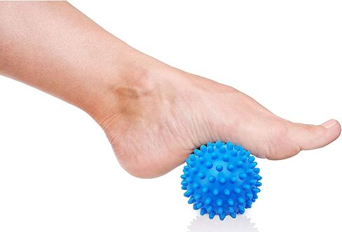 Spiky Massage Balls for Feet, Back, Hands, Muscles - Firm, Medium and Soft Spiked Massager Rollers for Plantar Fasciitis, Exercise, Neuro-Balance, Physical Therapy, Massager Ball Exercise in Kuwait
