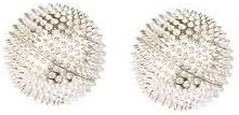 كرة تدليك صحية مغناطيسية شائكة من Wholelifeobjects للعلاج الطبيعي والوخز بالإبر والضغط على كرة هلامية للتدليك (ذهبي وفضي) in Kuwait