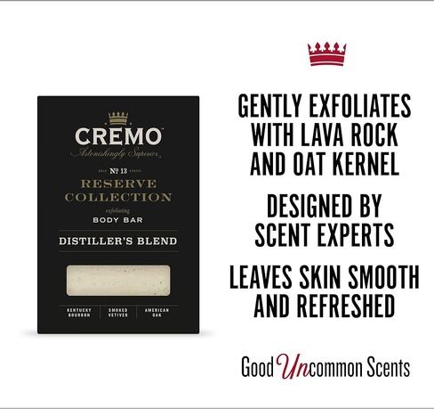 ألواح تقشير الجسم من كريمو (مجموعة محفظة) - مزيج من حبوب لافا وزيت الشوفان تلمع بلطف بينما تترك زبدة الشيا بشرتك ناعمة وصحية (عبوة من 3) in Kuwait