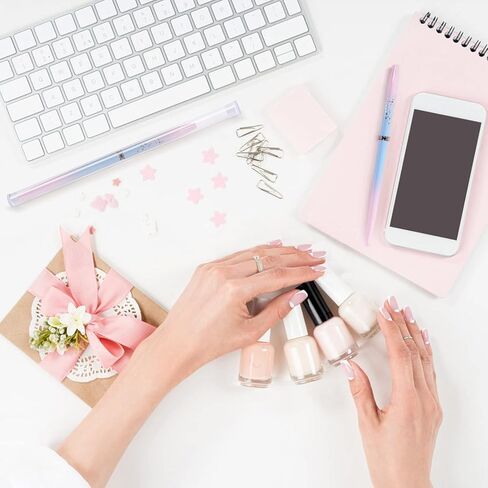 قطعتان من فرشاة تنظيف الأظافر الاحترافية للأظافر مع قلم رأس مستدير ومائل وأدوات طلاء لتصميم فن الأظافر وتنظيف الأخطاء البولندية in Kuwait