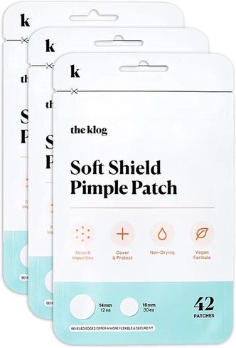 The Klog Soft Shield Pimple Patch, 2 Patch Sizes, Pack of 3 (126 Patches) in Saudi Arabia