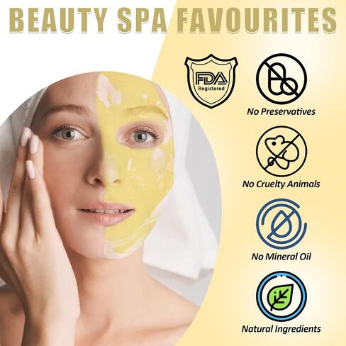 Jelly Mask for Facial Professional - 24K Gold Anti-Aging & Firming Hydrojelly Mask Powder, Hydrating Brighten Jelly Face Mask Skin Care, Natural Gel Peel Off Mask for Spa Salon Vajacial Mask 17.6Fl Oz in Saudi Arabia
