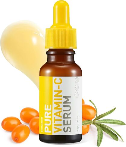 SKINMISO Pure Vitamin C Serum | Facial Skin Care Products - Korean Skincare Glow Face Serum| K Beauty Serum Face Care for Skin Brightening, Hydrating & Lighten up Dark Spots - Pack of 1 (0.7 oz) in Saudi Arabia