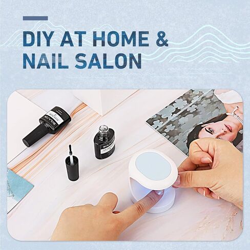 BOLASEN Nail Tips and Glue Gel Kit - Gel x Nail Kit 500PCS Coffin Nail Tips, Portable UV LED Lamp, 8ml 5-in-1 Nail Glue Gel, Top Coat & DIY Art Tools, Professional Nail Extension Kit in Saudi Arabia