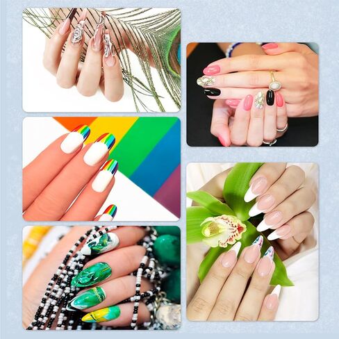 BOLASEN Nail Tips and Glue Gel Kit - Gel x Nail Kit 500PCS Coffin Nail Tips, Portable UV LED Lamp, 8ml 5-in-1 Nail Glue Gel, Top Coat & DIY Art Tools, Professional Nail Extension Kit in Saudi Arabia