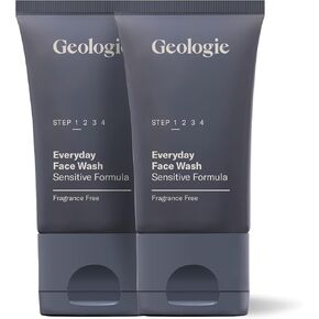 Geologie 2% Salicylic Acid Face Wash - Cleans, Exfoliates, Clears Skin Without Drying, Leaving You Fresh, Invigorated - Effective for Acne, Oily Skin - Citrusy Bergamot + Juniper Scent