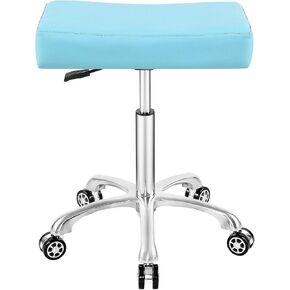 Antlu Adjustable Rolling Swivel Stool Chair for Massage Office Tattoo Kitchen, Work Heavy Duty Hydraulic Stool with Wheels (Black)