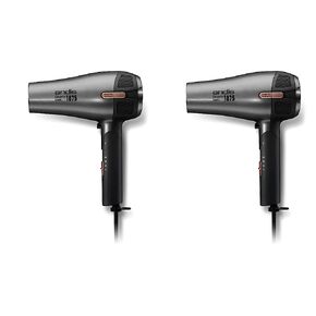 Andis 80280 Fold-n-go 1875 Watt Ceramic Ionic Dryer, Retractable Cord, Lightweight with Professional Blowout Results, Quick Drying Blow Dryer, Black/Silver