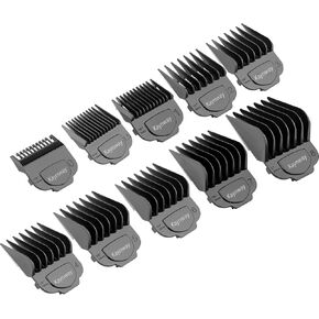 Kaynway for Andis Clipper Guards 10 قطع، مجموعة أدلة مشط الحماية المغناطيسية الاحترافية لقص الشعر Andis Master - 1/16 بوصة إلى 1 بوصة (أحمر) in Kuwait