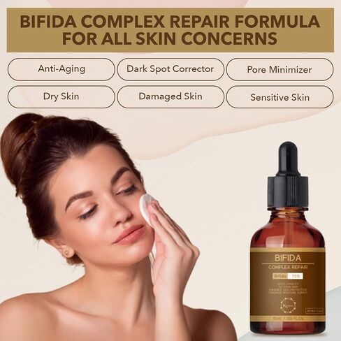 KRANICELL Bifida Complex 70% + Galactomyces 20%+ Niacinamide 2% + Hyaluronic Acid 2% Face Serum 1.7Fl oz with Ceramide for Skin Protective Layer by Moisturizing | Korean Skin Care Face Oil- Anti Aging, Skin Tone Balancing, Nourishing & Soothing, in Saudi Arabia