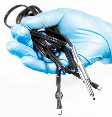 ITATOO 2 قطعة حبال الوشم كليب سيليكون لينة 5.9 قدم 1.8 متر الوشم كليب الحبل لآلة الوشم إمدادات الطاقة الوشم سلك أسود in Kuwait