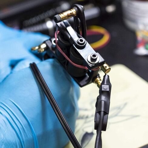 ITATOO 2 قطعة حبال الوشم كليب سيليكون لينة 5.9 قدم 1.8 متر الوشم كليب الحبل لآلة الوشم إمدادات الطاقة الوشم سلك أسود in Kuwait